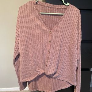 Dusty Rose Twist Top